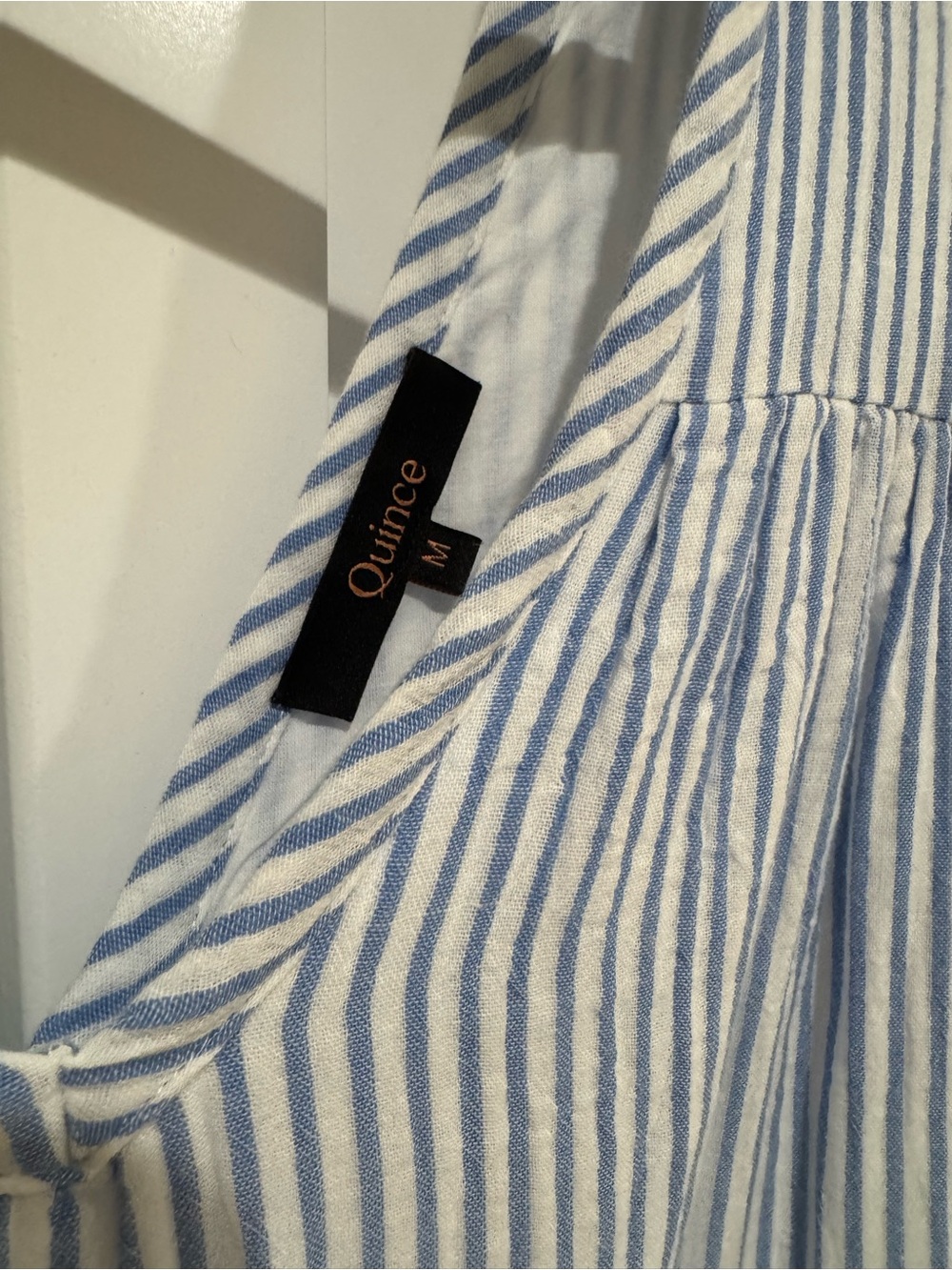 Quince Blue and White Striped Sundress - Picture 3 of 6